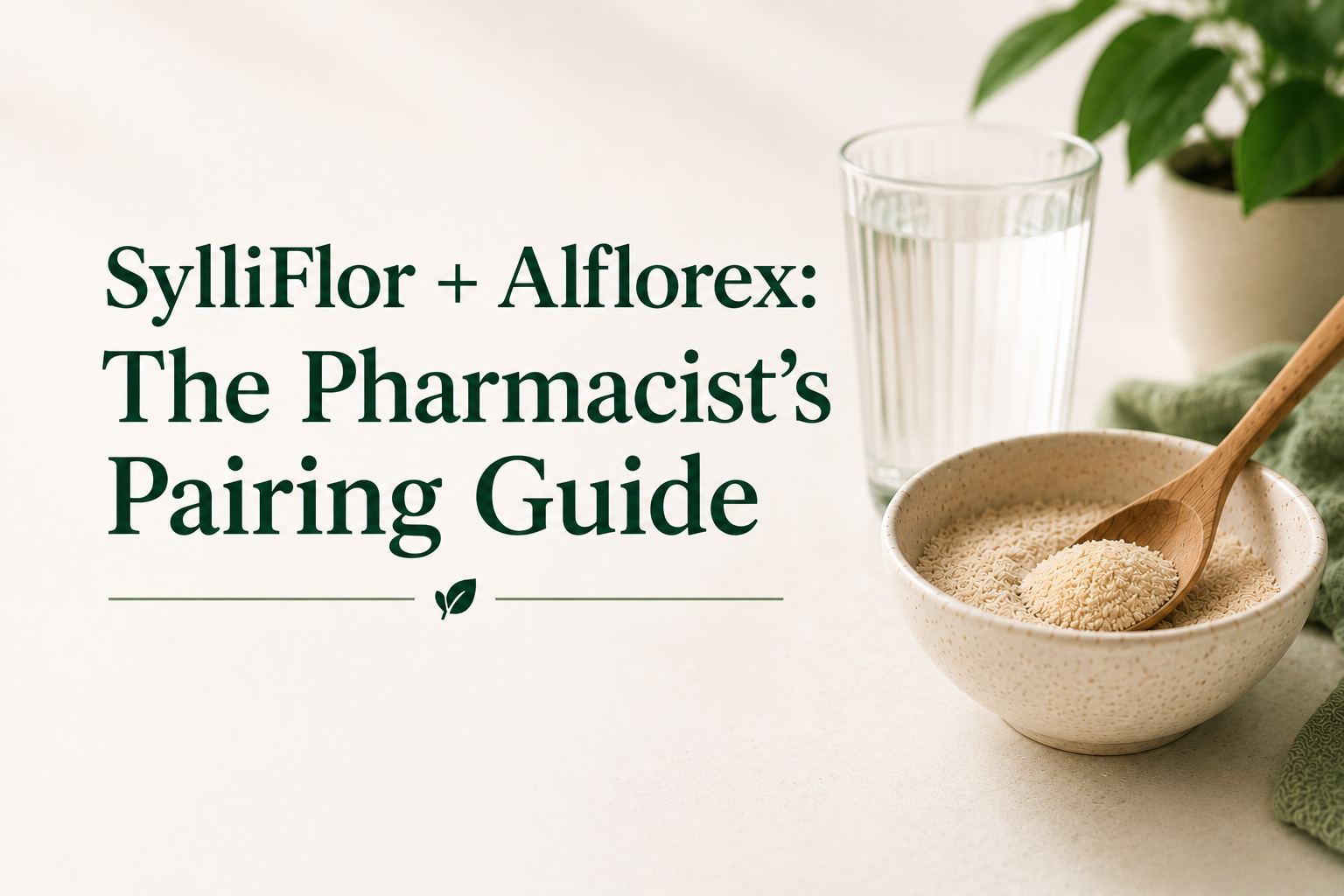 Pairing Soluble Fibre with Probiotics: A Pharmacist's Guide to Using SylliFlor with Alflorex