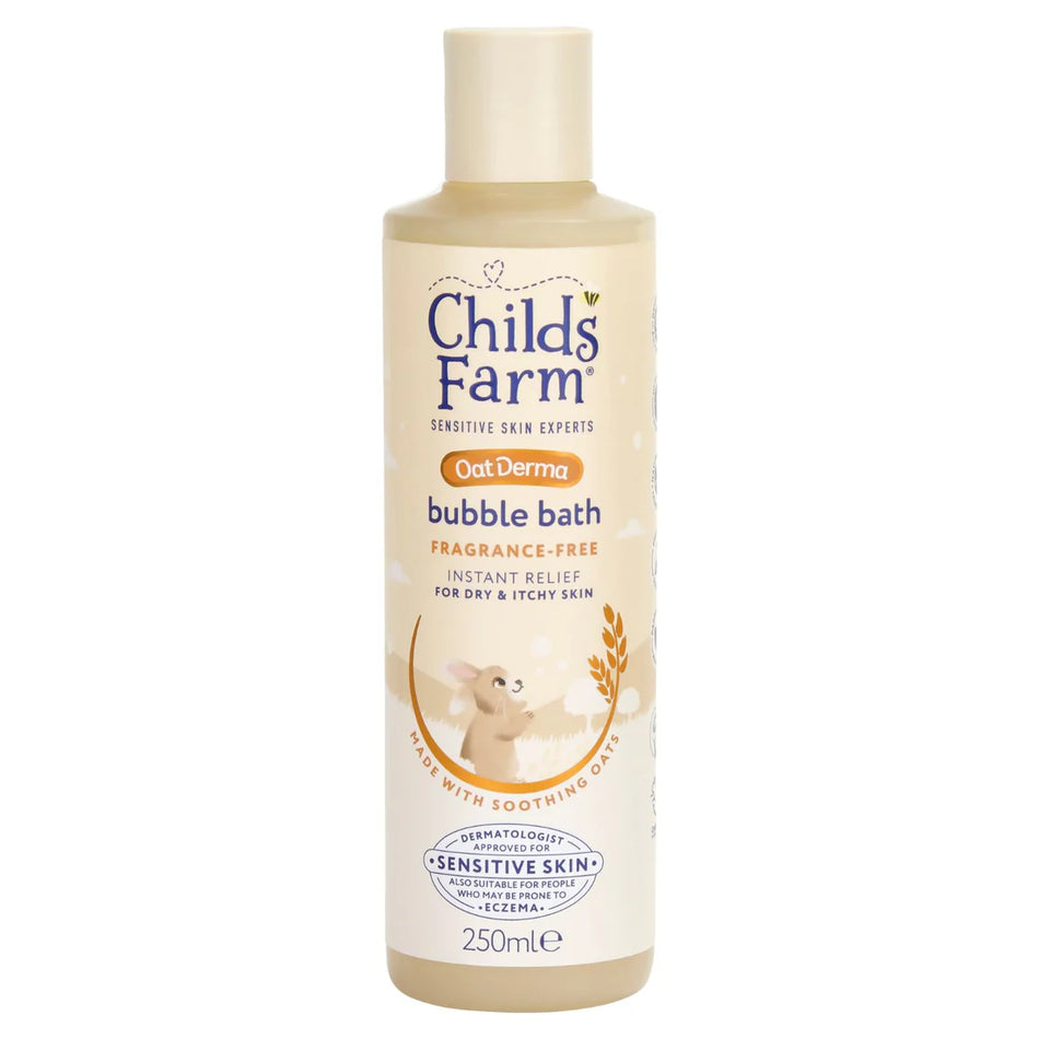 Childs Farm Oat Derma Bubble Bath Fragrance Free 250ml
