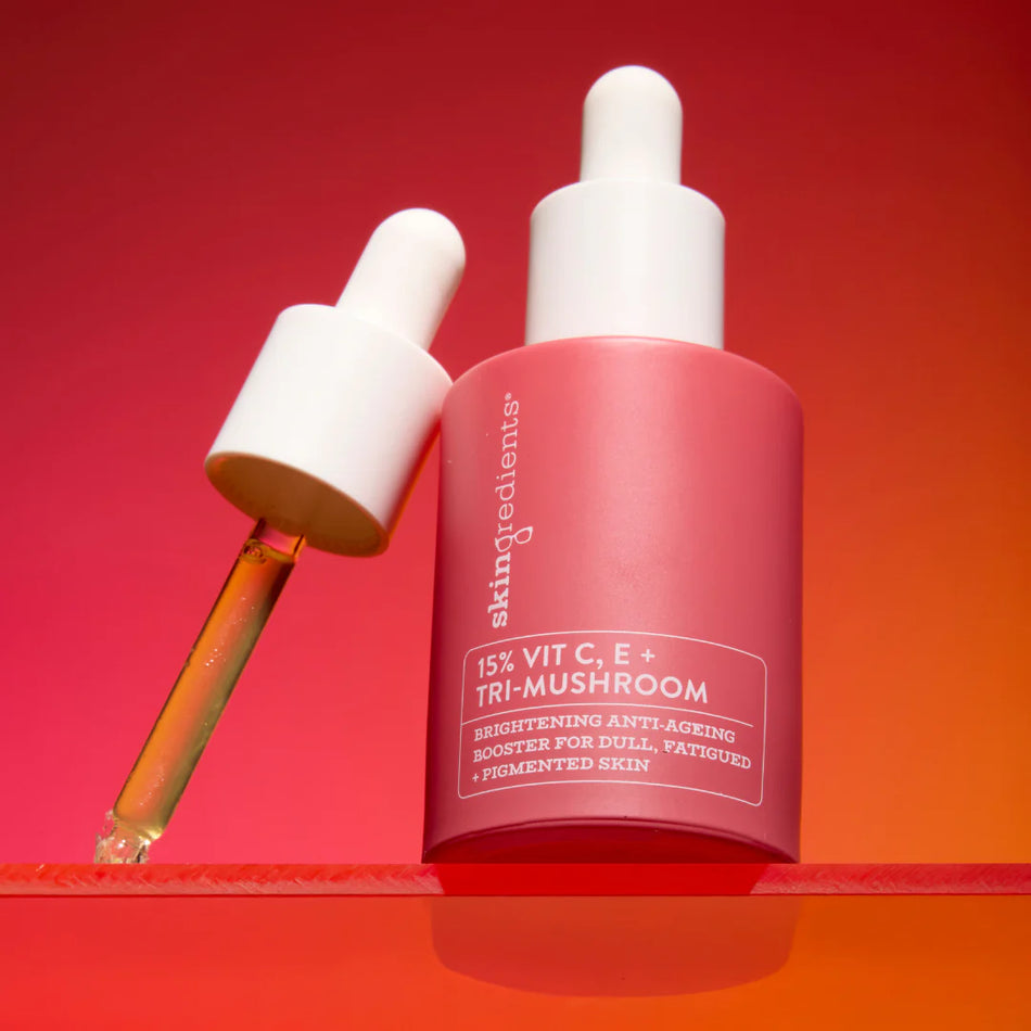 Skingredients 15% Vit C, E + Tri-Mushroom Serum 30ml