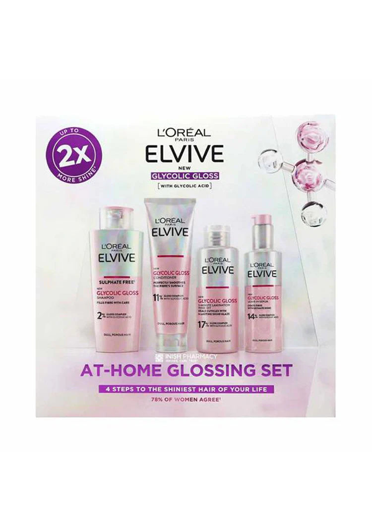 L'Oréal Paris Elvive Glycolic Gloss Glossing Routine for Dull Hair