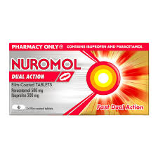 Nuromol Dual Action Pain Relief 200mg/500mg Tablets 24 pack (24)