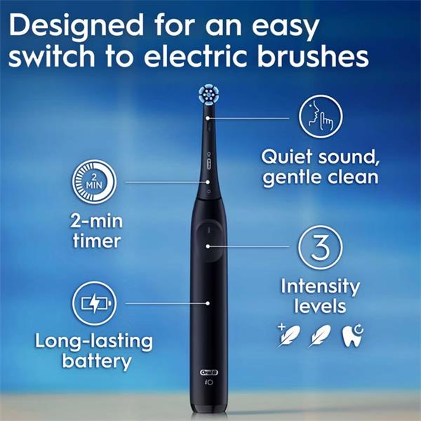 ORAL B i02 Series 2 Black  Electric Toothbrush- Whitening Edition