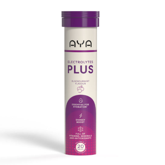 AYA Electrolytes Plus Effervescent Blackcurrant 20 Tablets