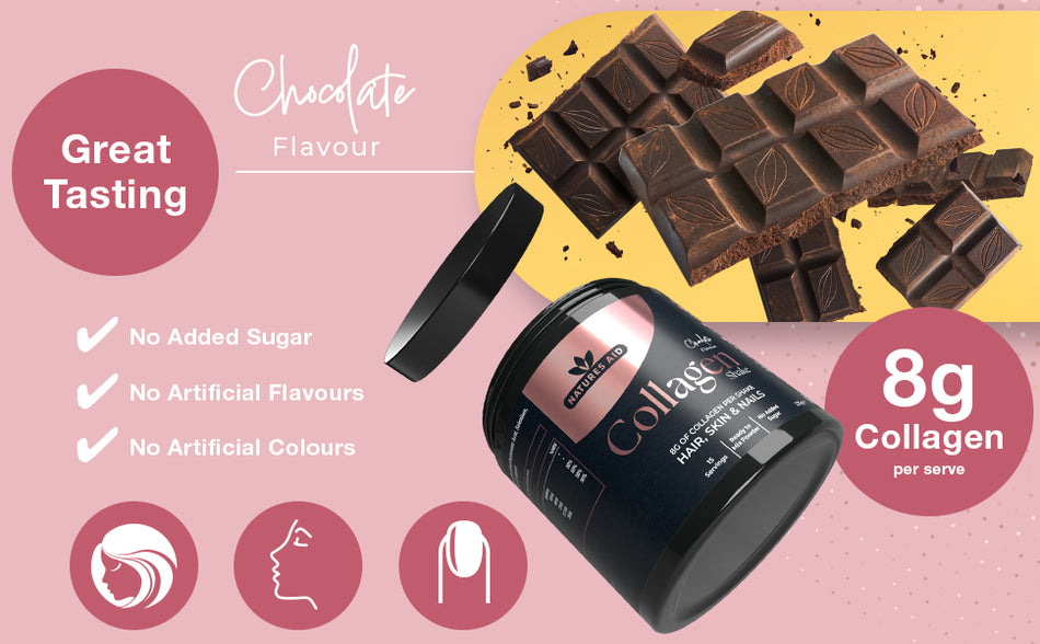Natures Aid Collagen Chocolate Shake 225g