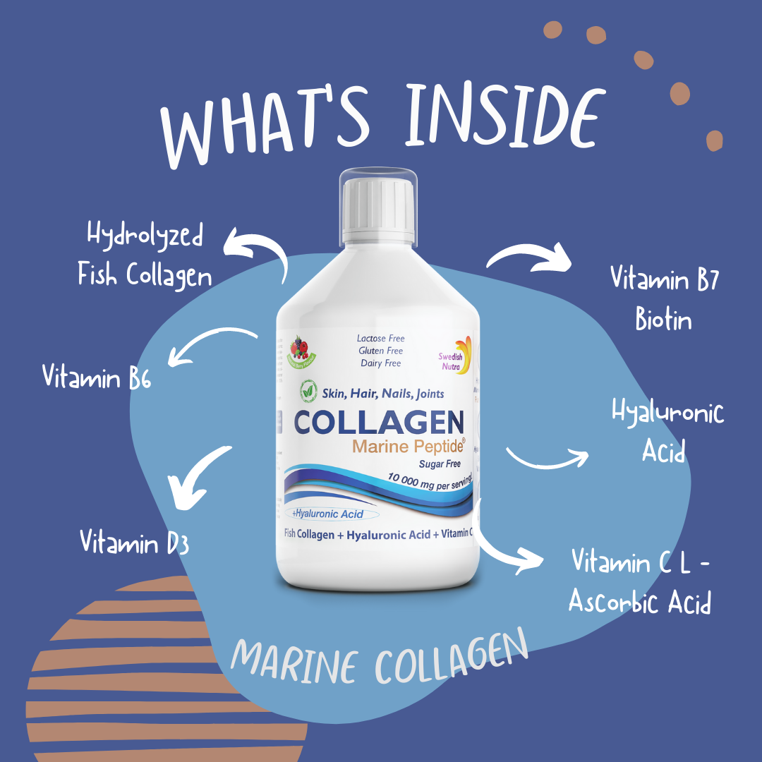 Swedish Nutra Marine Collagen Ingredients — 10000mg Hydrolysed Marine Collagen Peptides per Serving Chemco Pharmacy