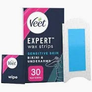 Veet Expert Wax Strips Bikini Sensitive 30S