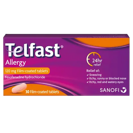 TELFAST ALLERGY 120MG TABLETS 30PK