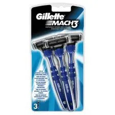 GILLETTE MACH3 DISPOSABLE RAZORS (3PK)