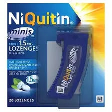 NIQUITIN MINI 1.5MG MINT LOZENGES 20PK