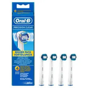 ORAL B PRECISION CLEAN ELECTRIC TOOTHBRUSH HEADS 4PK